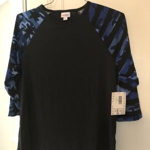 Lularoe Blue Camo Randy Large